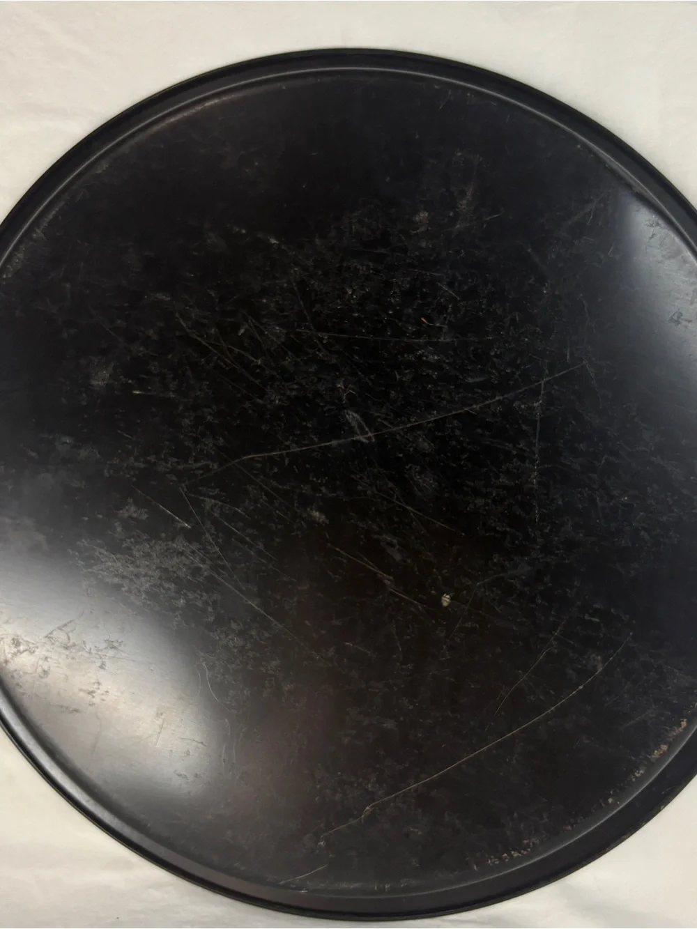 Vtg MCM 1950s Black Metal Serving Tray with Gold Rooster and Hen folk Design